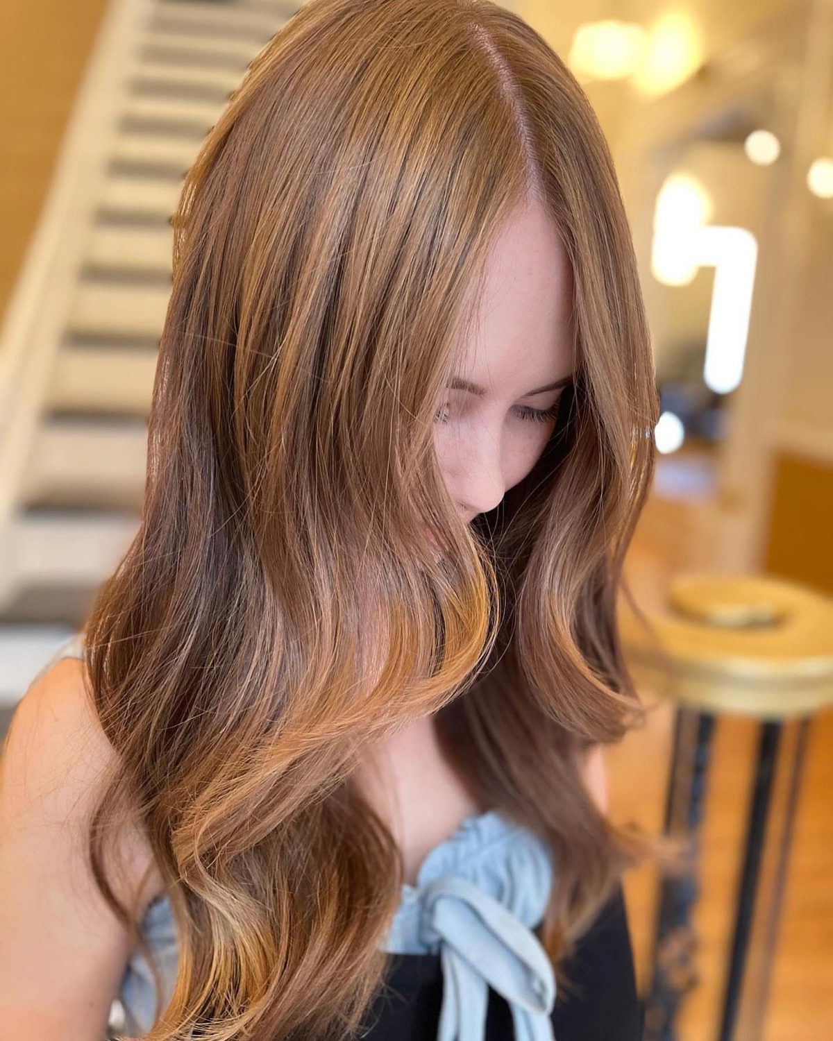 Natural copper highlights at Fluff Denver
